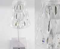 Настольная лампа CRYSTAL 3W R-ON/OFF-115x255-CLEAR/WHITE-DC5V/1A-IP20
