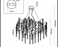 Люстра HALL  ODL23 527  BANCHE 5005/8