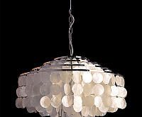 Люстра металл 3535/6 хром/перламутр