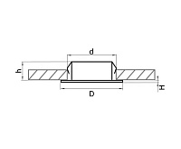 Светильник встраиваемый 003132 MOBILED 3,5W ЗОЛОТО