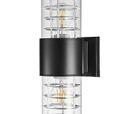 Настенный светильник TECHNO 2xE27 IP65 черный düwi 24392 2