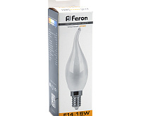 Лампа светодиодная 15W E14 2700K свеча LB-718 (Feron)