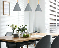 Подвесной светильник SLE1255-413-03 черный/серый