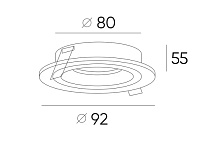 Светильник встраиваемый DK2060-WH белый
