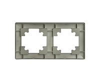 Катрин Рамка 2-ая пластик графит PFR00-7002-06