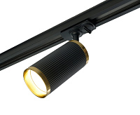 Светильник трековый  под лампу GU10  черный/золото AL174
