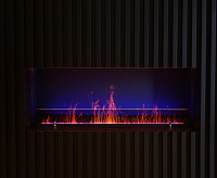 Электрический очаг Schones Feuer 3D FireLine 800 Pro +  синий цвет