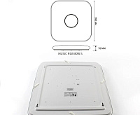 Светильник светодиодный "MUSIC" RGB 40W S-APP-330-WHITE/CHROME-220-IP20