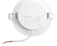 Светильник встраиваемый PPL-R 12W 4000K белый (круг) AL528 /Feron.ONE
