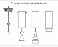 Светильник потолочный GU10 230V IP20 BL/CH PDL-R 14080