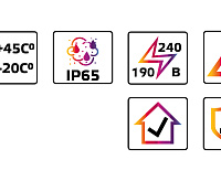 Светильник для бани LT-LBWP-01-IP65-12W-6500K LED овальный