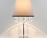 Настольная лампа 01136/1 хром/прозрачный хрусталь