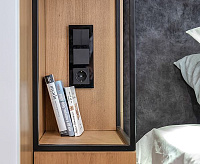 Веркель Перекрестный переключатель одноклавишный (черный матовый) WL08-SW-1G-C