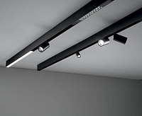 Шинопровод 1м для низковольтных трековых светильников черный CABM1000