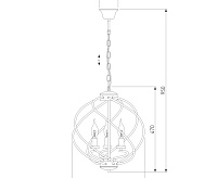 Подвесной светильник 60105/3 черный