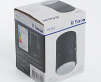 Светильник потолочный GX53 12W 230V, подсветка 1W, черный HL352