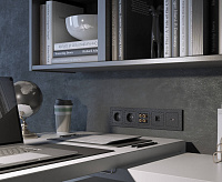 Веркель Рамка на 5 постов (черный) Hammer W0052408