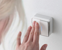 Веркель Выключатель 2-кл с подсветкой Gallant (белый) WL15-03-03 сн/пр