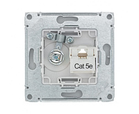 ArtGallery Розетка TV+ RJ45 кат 5е шампань GAL000589