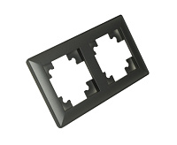 Катрин Рамка 2-ая пластик графит PFR00-7002-06