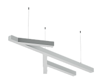 Профиль SWG комп-ция LINES-4970-NW: пр-ль LS 4970, лента 4хDSG 2835 NW 280L-V24-IP33 (с блоком 100W) сн/пр