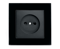 Катрин Розетка 1-ая б/з со шторками в сборе черный GLS10-7009-05