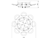 Потолочный светильник 90159/12 белый
