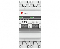 Автоматический выключатель EKF ВА 47-63 2P 25А 4,5kA сн/пр