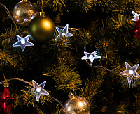 ULD-S0280-020\DTA WHITE IP20 Гирлянда свет-ная ЗВЕЗДОЧКИ, 2,8 м, прозрачный  сн/пр