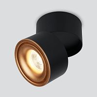 Светильник светодиодный 15W 4200K черный/матовое золото DLR031