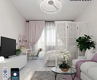 Люстра светодиодная "STELLA C ICE" 90W 2R-APP-500x215-WHITE/WHITE-220-IP20