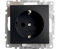 Катрин Розетка 1-ая с/з черный GLS16-7110-05