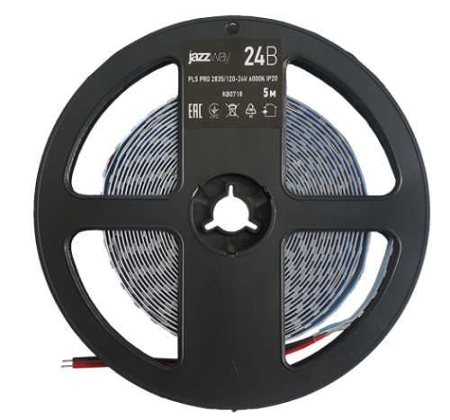 Лента PLS PRO 2835/168-24V 3000K IP20 5м (18W) JAZZway