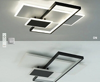 Люстра светодиодная "LAMPARAS" 90W 3L APP--500x500x70-WHITE/BLACK/WHITE-220-IP20