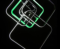 Люстра 7041/3 - GL CR led (106W+28W) сн/пр