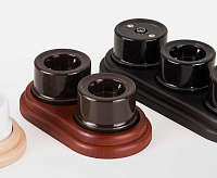 Веркель Изолятор без винта 50 шт. (черный) Ретро W6431308 