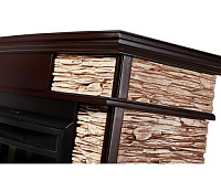 Портал Scala 25 камень сланец скалистый бурый шпон темный дуб сн/пр 895 х 1045 х 360 мм