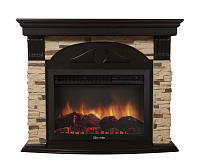 Портал Torre 26 Sphere камень сланец натуральный шпон темный дуб