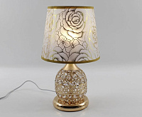 Настольная лампа ZAR R 1xE27 GOLD/CRISTAL 220-IP20