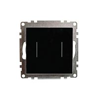 Катрин Выключатель 2-кл сенсорный 250В 5A черный GLS2-7204-05