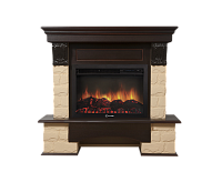 Портал Forte 26/30U (угловой) камень бежевый шпон темный дуб