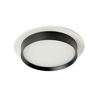 Светильник встраиваемый GX53 DL507 15W белый/черный, круг