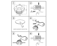 Светильник встраиваемый светодиодный, 212417 SOFFI 7W ЧЕРНЫЙ