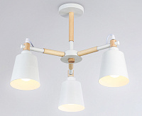 Люстра TR82204/3 WH/LW белый/светлое дерево E27/3 max 40W D560*430