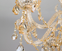 Люстра металл 10097/8 золото/тонированный хрусталь