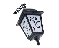 Светильник уличный Lousanne подвес 660мм 1хЕ27 60Вт. Плафон: матовый с рисунком. Черный 24145 4 сн/пр