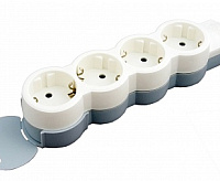 Удлинитель "Стандарт" 4 розетки с/з, без шнура, 3500W, возм. фиксации блока
