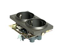 Катрин Розетка 2-ая с/з со шторками графит GLS16-7114-06