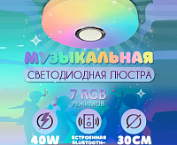 Светильник светодиодный накладной 40W 3000-6000K ПДУ 45602.30.40.77BT-RGB