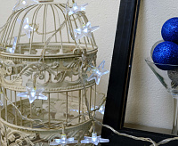 ULD-S0280-020\DTA WHITE IP20 Гирлянда свет-ная ЗВЕЗДОЧКИ, 2,8 м, прозрачный  сн/пр